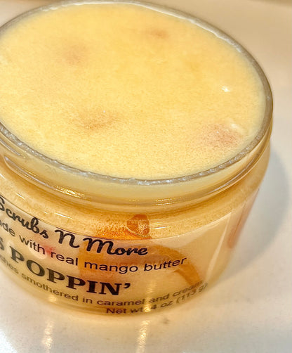 Peaches Poppin’ Exfoliating Sugar Scrub